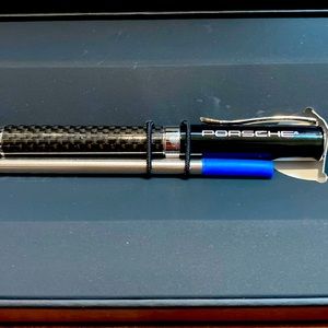 Porsche Design Pen Writing Collectible Pen with Case and Refill.  Brand new!